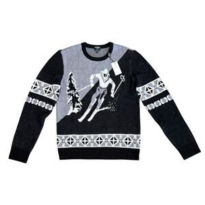 Todd Snyder NWT 100% Merino Wool Fair Isle "Skier" Sweater - Black - Small S